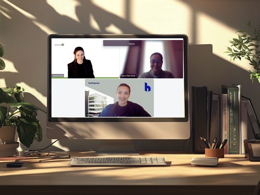 Screenshot aus dem Webcall mit der Projektmanagerin der Haufe Akademie und der Fachexpertin. Screenshot aus dem Webcall mit der Projektmanagerin der Haufe Akademie und der Fachexpertin.
